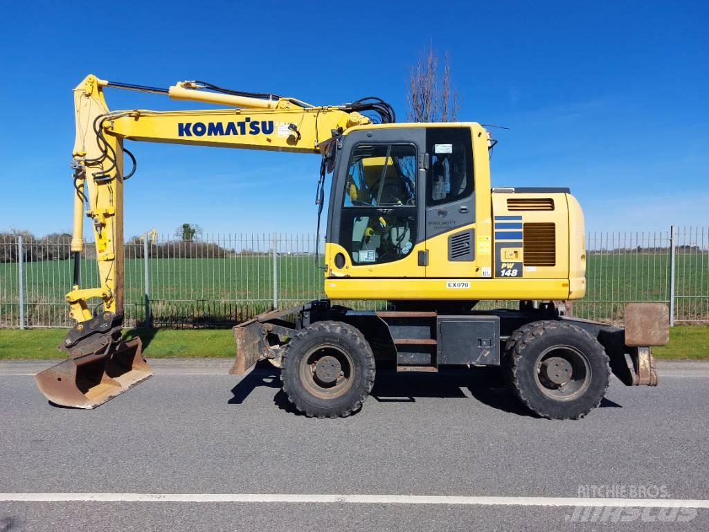 Komatsu PW148-10 Kolová rýpadla