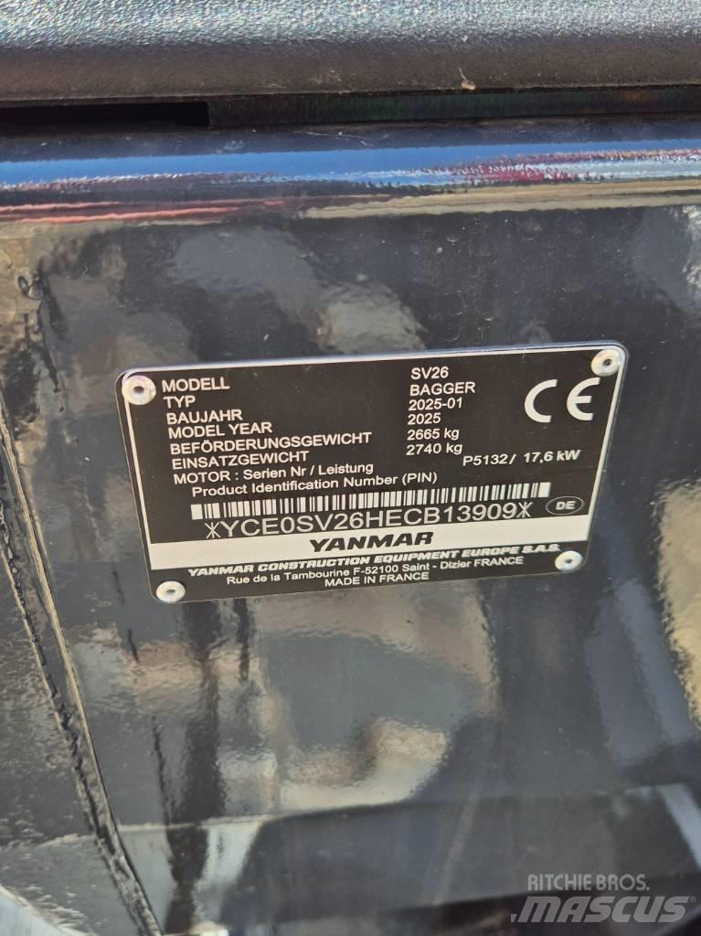 Yanmar SV26 Advance Mini rýpadla < 7t