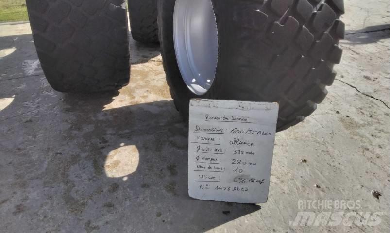 Alliance 600/55R26.5 Pneumatiky, kola a ráfky