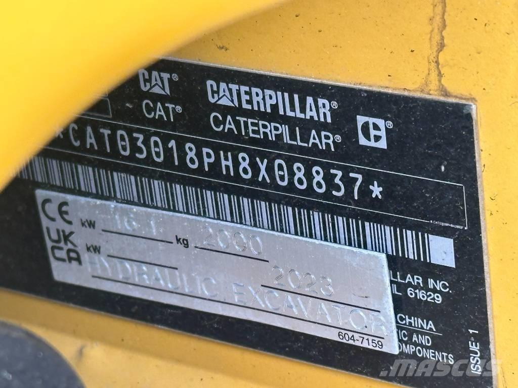 CAT 301.8 Mini rýpadla < 7t
