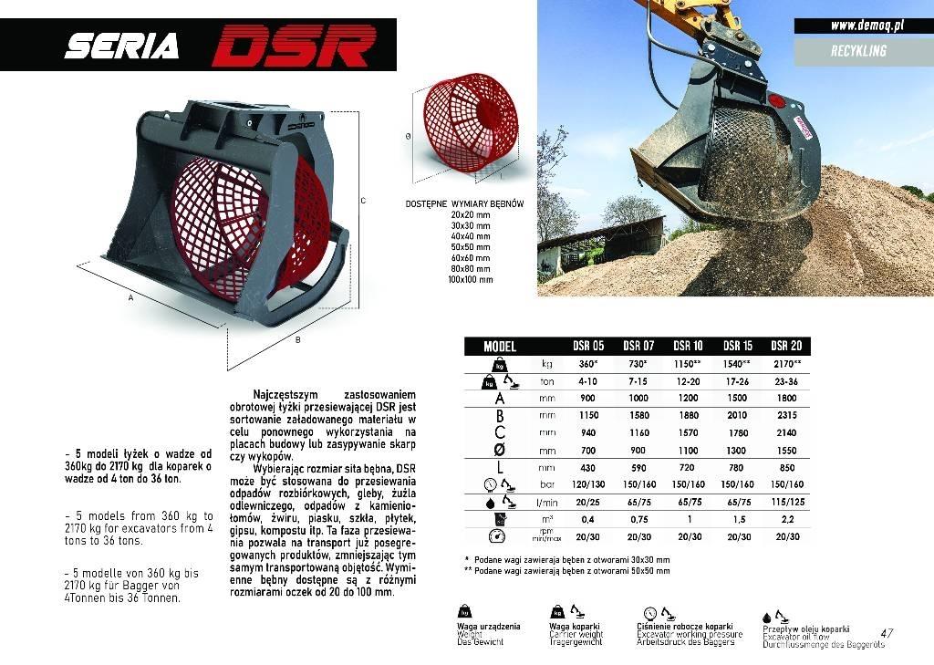  DEMOQ DSR20 Prosévací lopaty