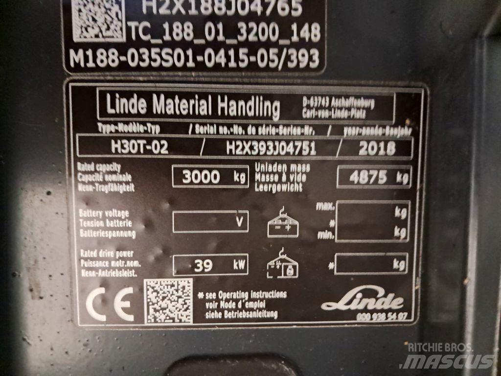 Linde H30T-02 LPG vozíky