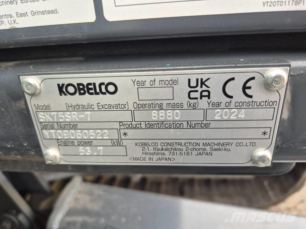 Kobelco SK75SR-7 Midi rýpadla 7t - 12t