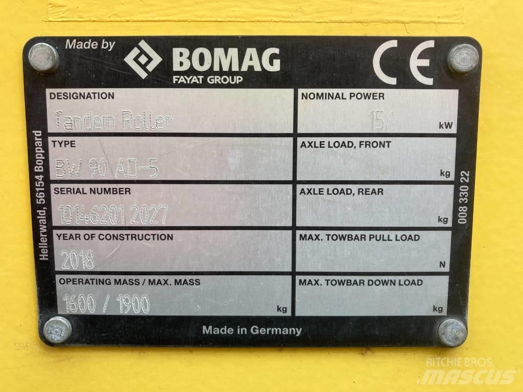 Bomag BW 90 AD-5 Tandemové válce