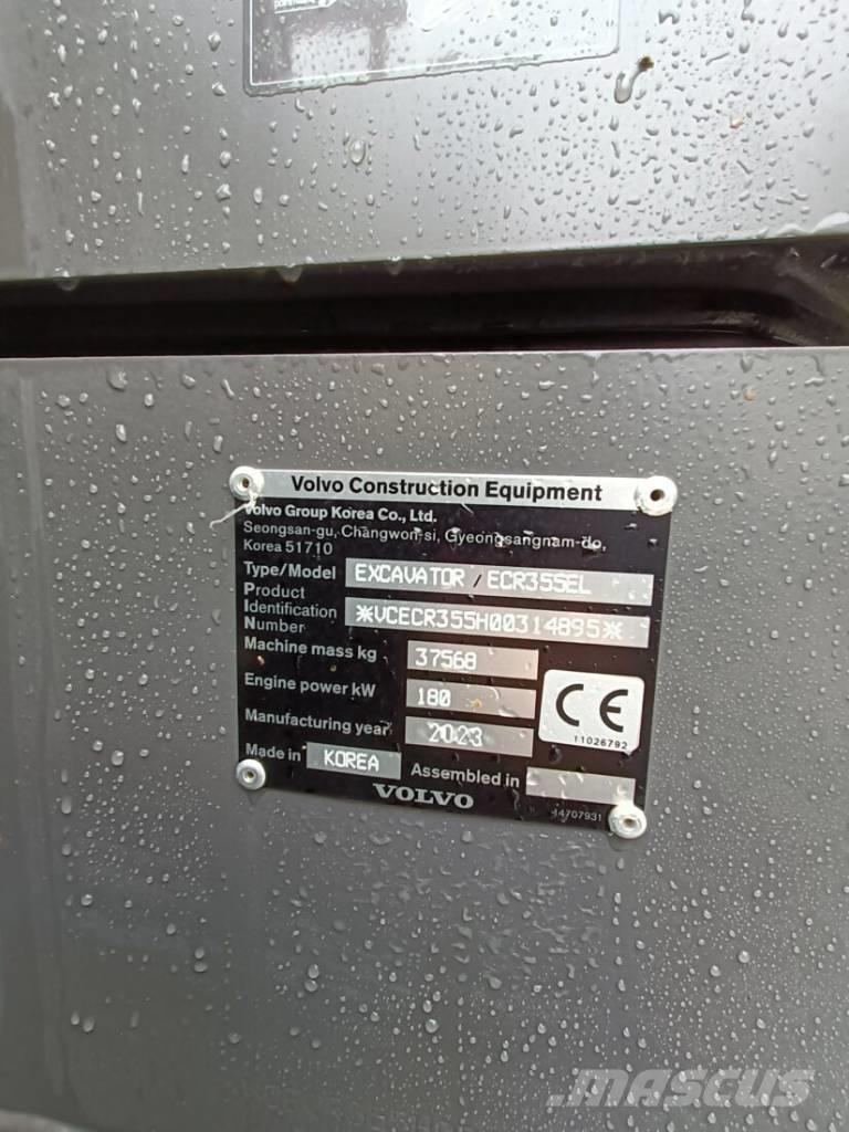 Volvo ECR 355 EL Pásová rýpadla