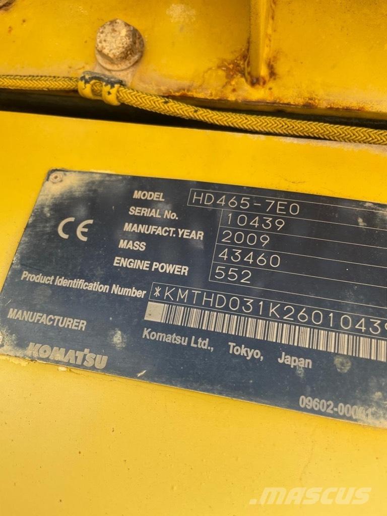 Komatsu HD 465-7 E0 Pevné dempry