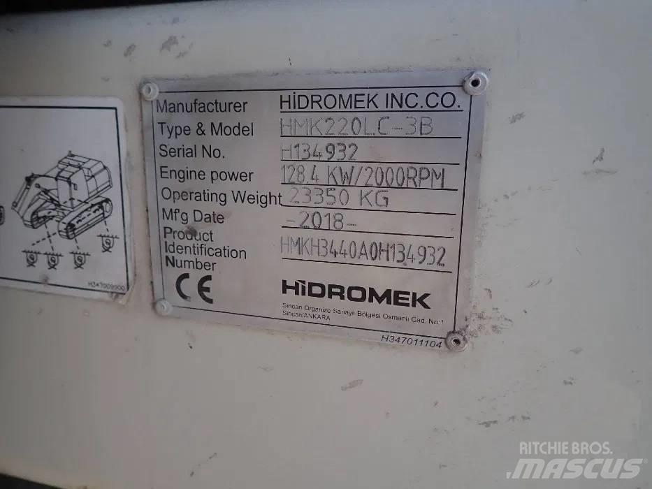 Hidromek HMK 220LC Pásová rýpadla