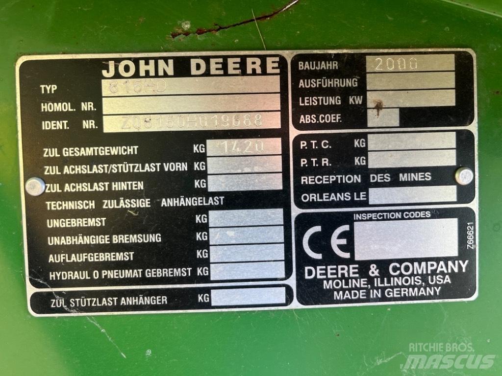 John Deere 2256 Sklízecí mlátičky