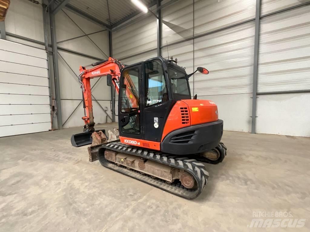 Kubota KX 080-4 Midi rýpadla 7t - 12t