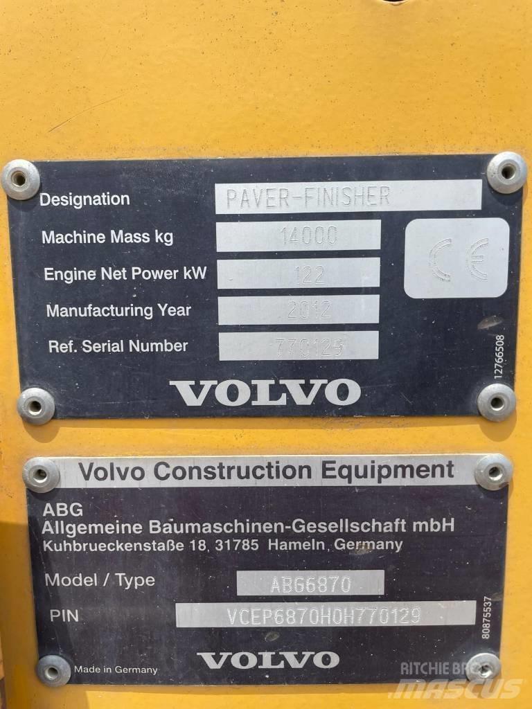 Volvo ABG 6870 Finišery