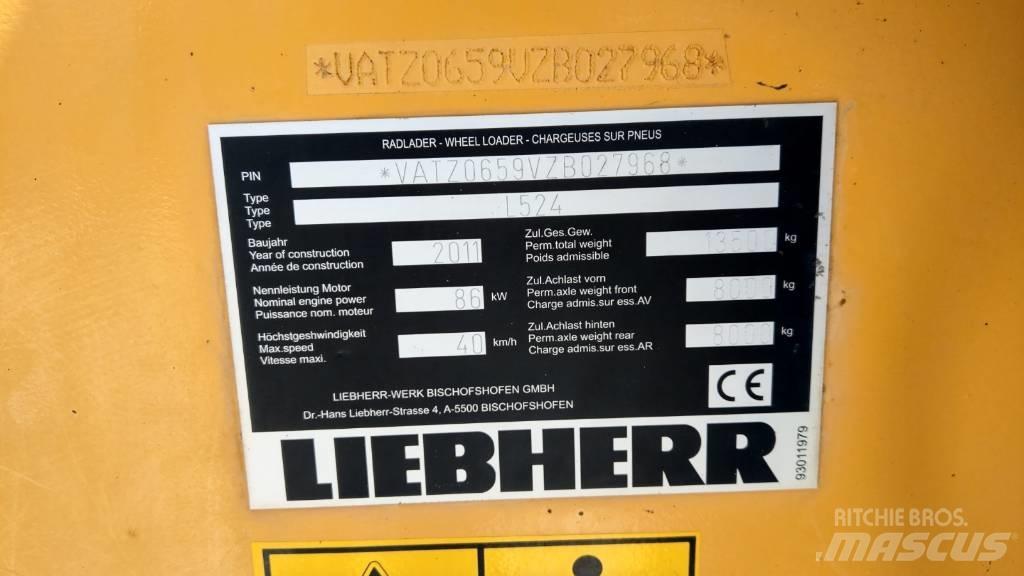 Liebherr L 524 Kolové nakladače
