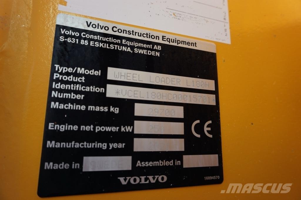 Volvo L 180 H Kolové nakladače