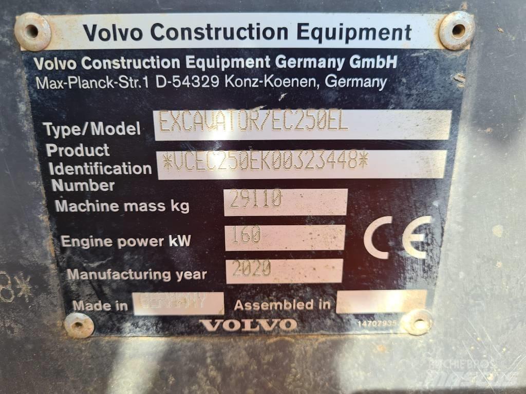 Volvo EC250 E L Pásová rýpadla