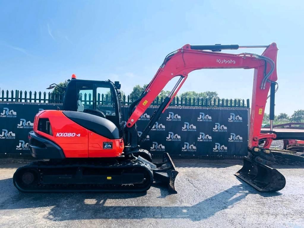 Kubota KX 080-4 Midi rýpadla 7t - 12t