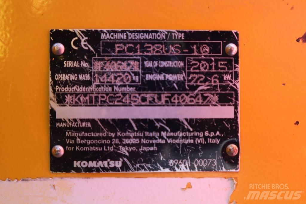 Komatsu PC138US-10 Pásová rýpadla