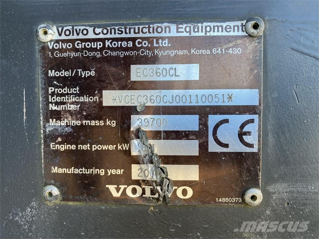 Volvo EC 360 C L Pásová rýpadla