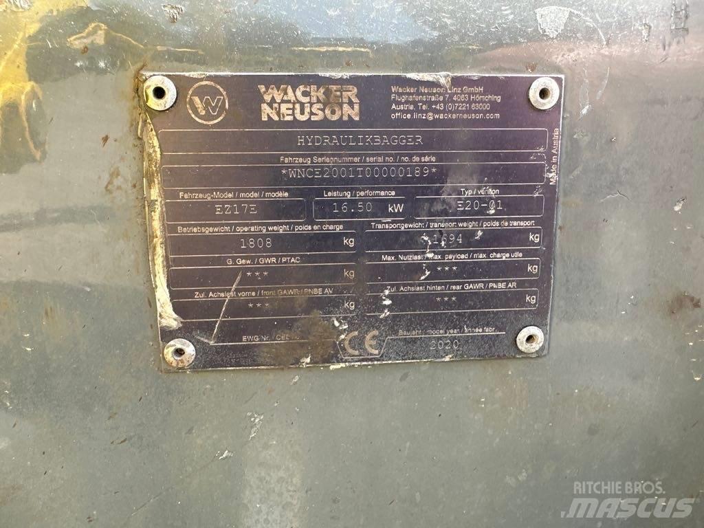 Wacker Neuson EZ17e Pásová rýpadla