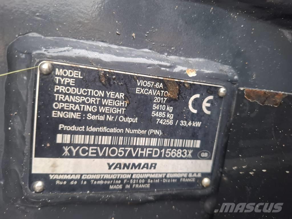 Yanmar Vio 57-6A Mini rýpadla < 7t