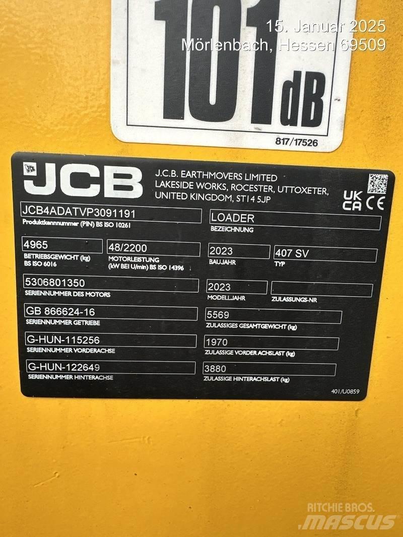 JCB 407 Kolové nakladače