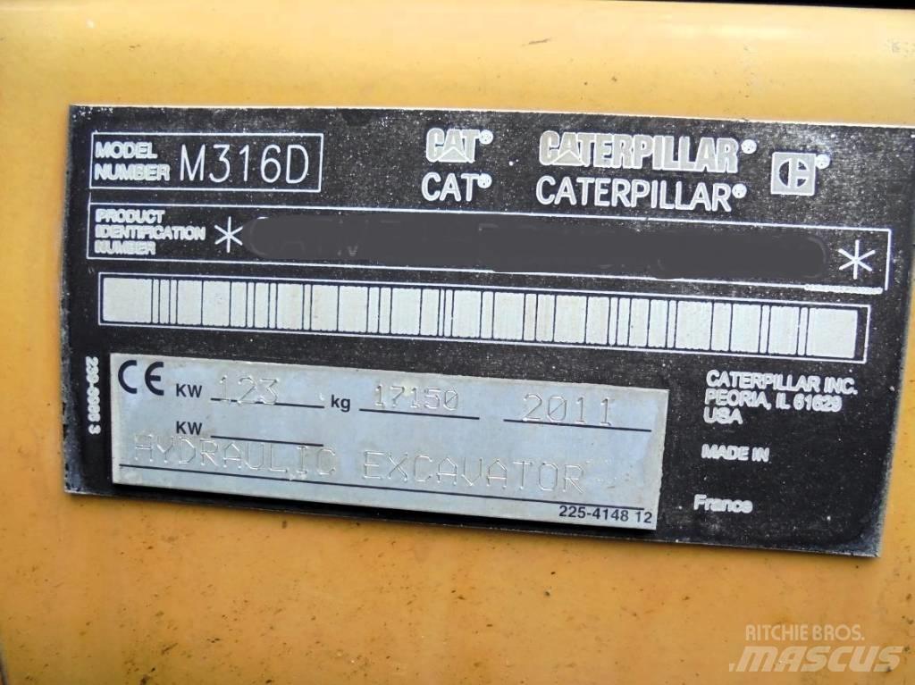 CAT M 316 D Kolová rýpadla