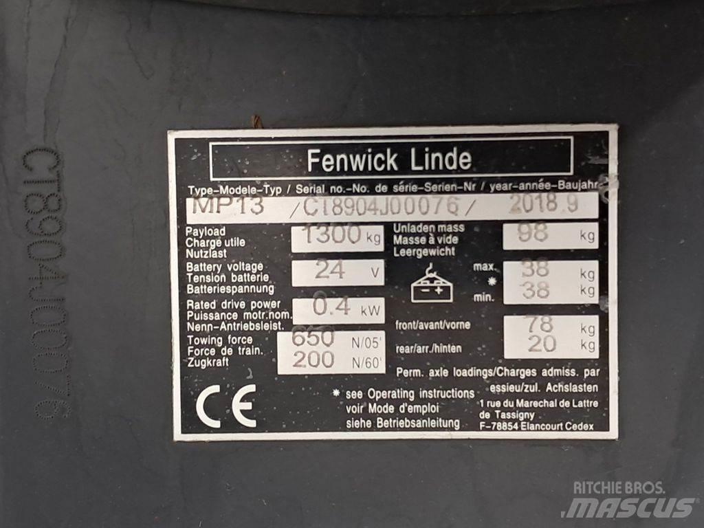 Linde MP13 Ruční paletový vozík