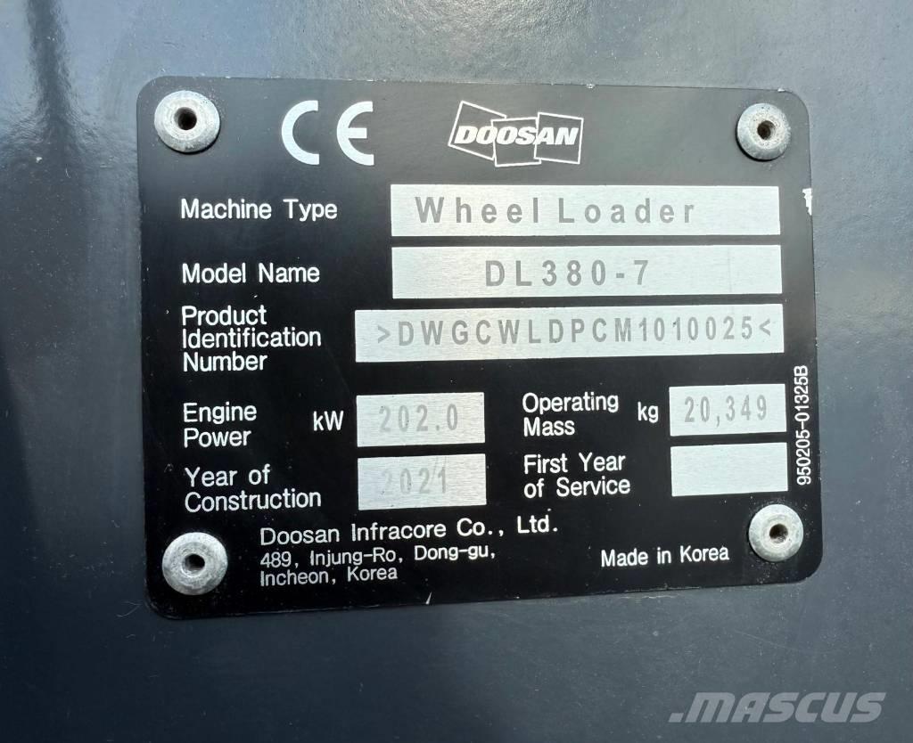 Doosan DL 380-7 Kolové nakladače