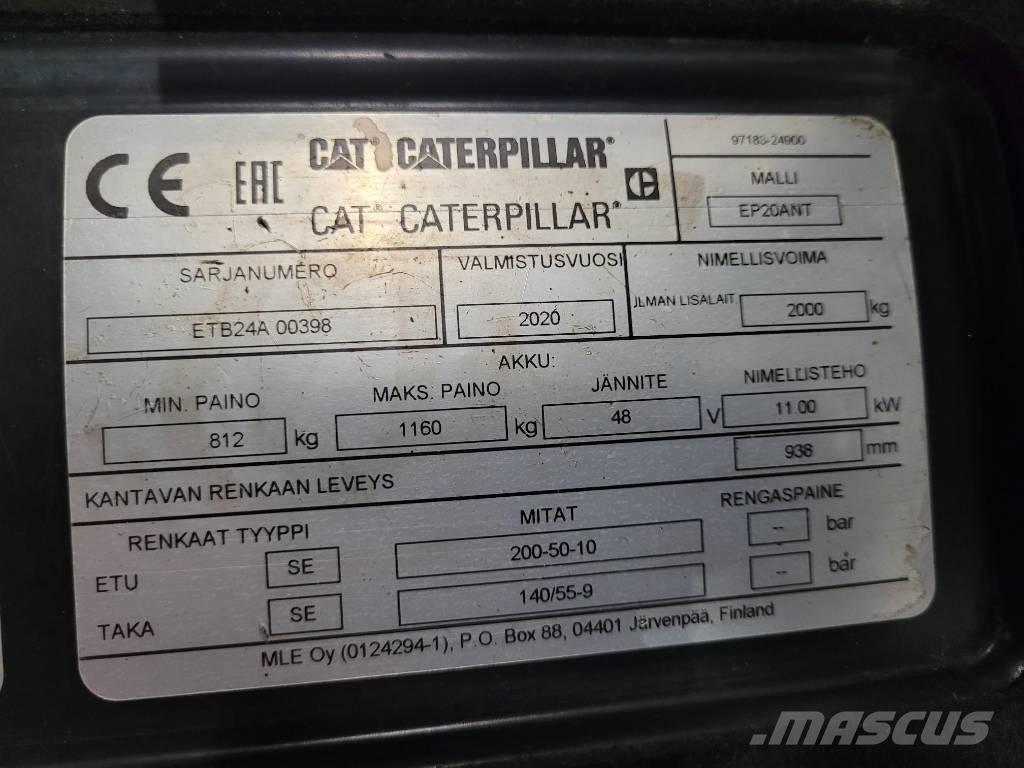 CAT EP20ANT Akumulátorové vozíky