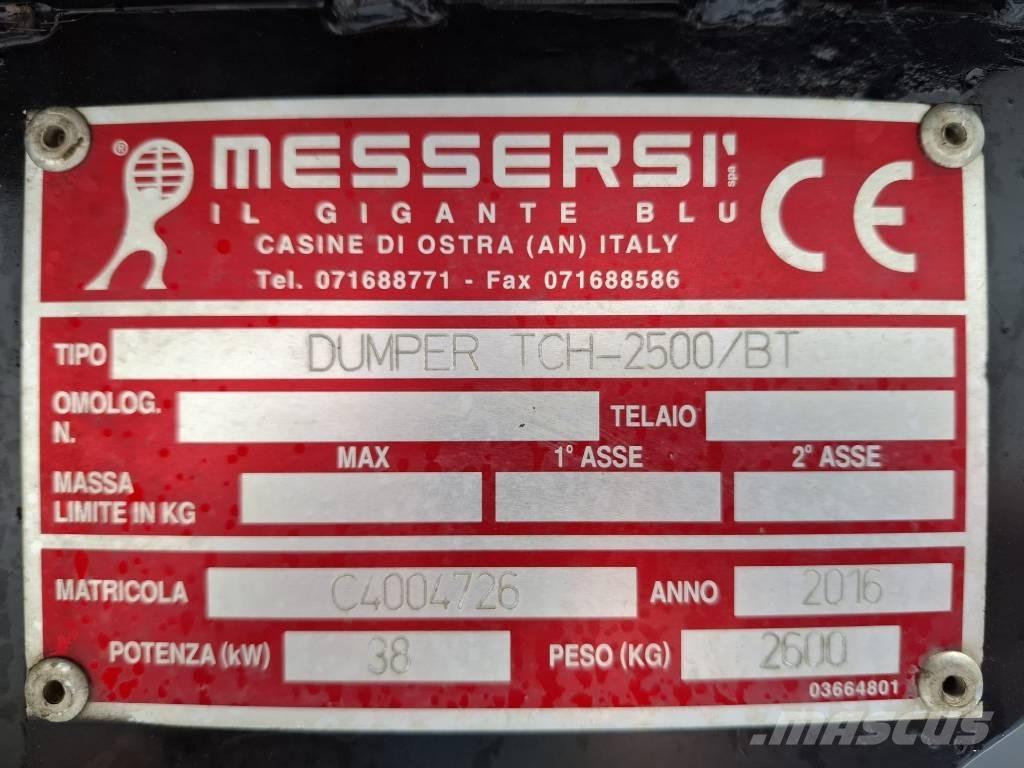 Messersi TCH 2500 BT Pásové dempry