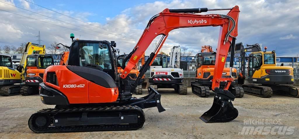 Kubota KX 080-4 Midi rýpadla 7t - 12t