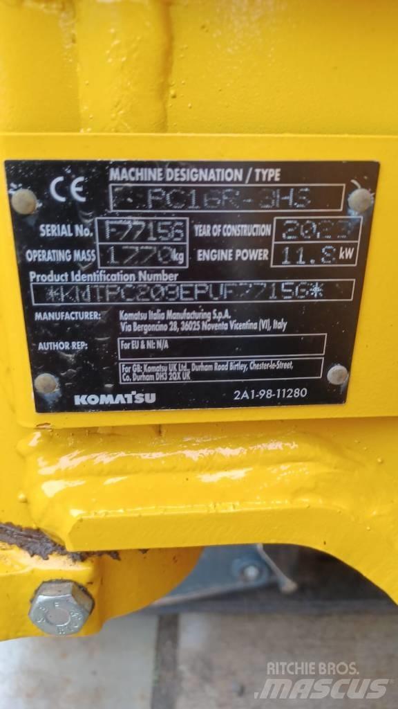 Komatsu PC16R-3HS Mini rýpadla < 7t