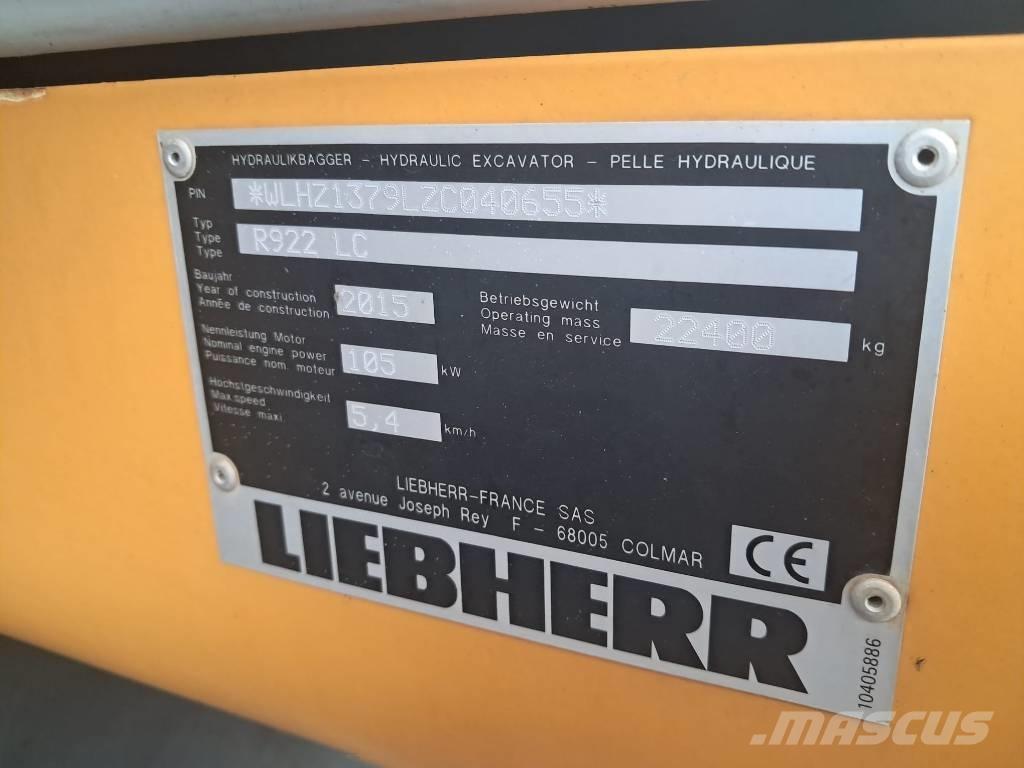 Liebherr R 922 LC Pásová rýpadla