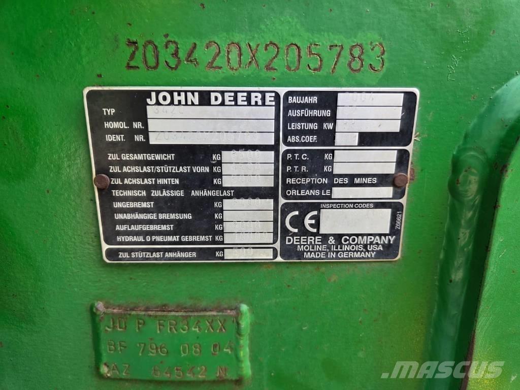 John Deere 3420 Teleskopické nakladače pro zemědělství