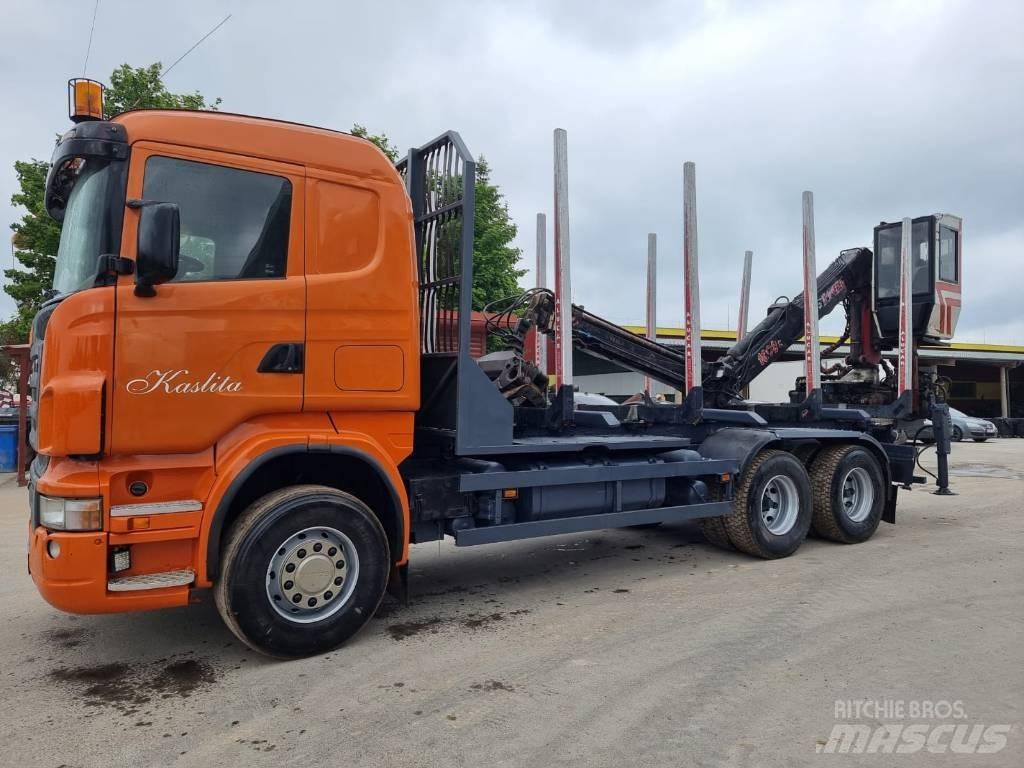 Scania R 580 Vozy na přepravu kmenů