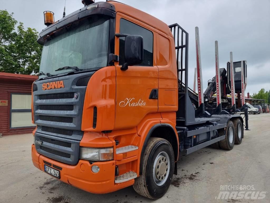 Scania R 580 Vozy na přepravu kmenů