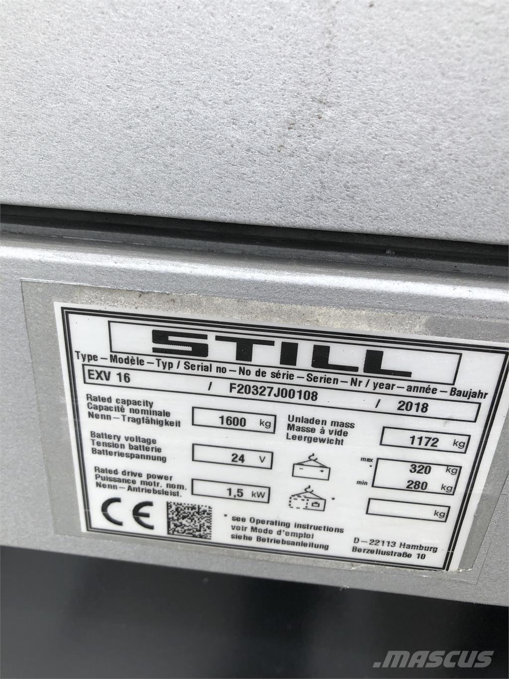 Still EXV 16 Samohybné vozíky