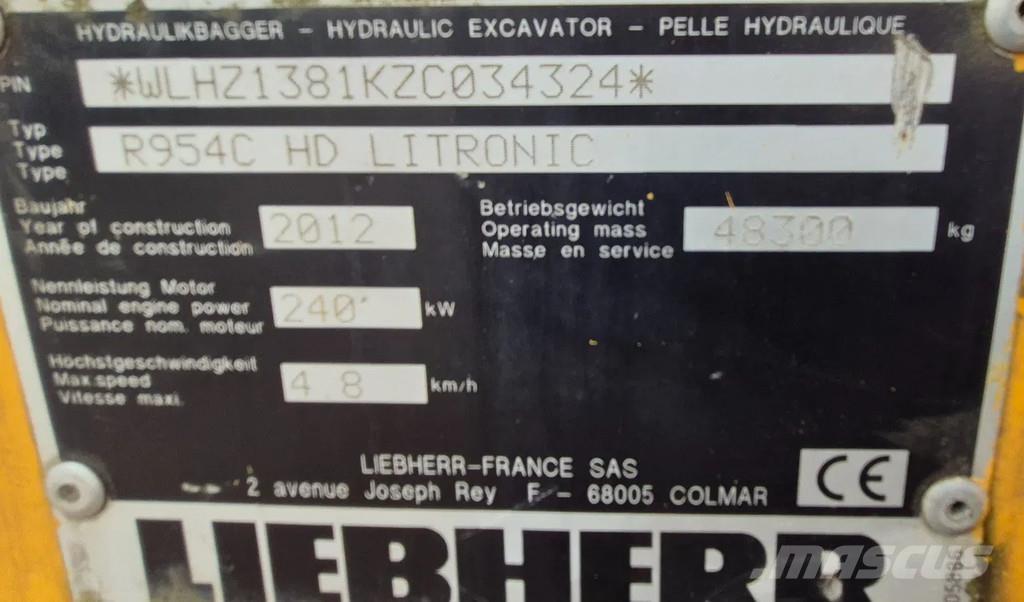 Liebherr r954c Pásová rýpadla