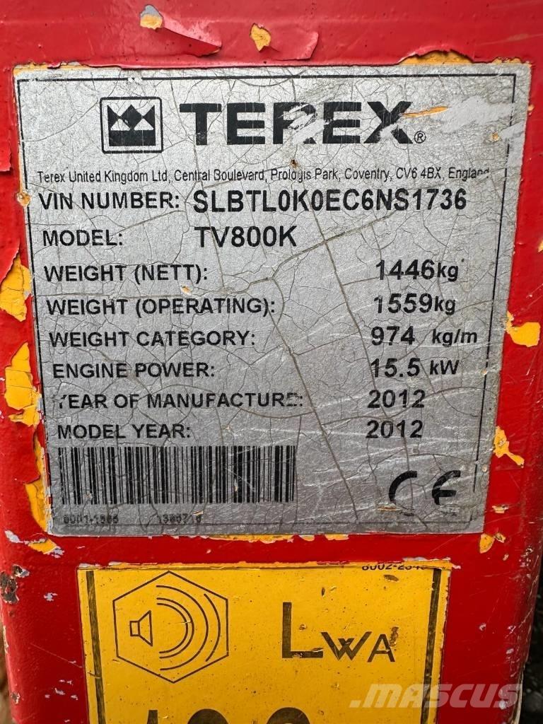 Terex TV 800 Tandemové válce
