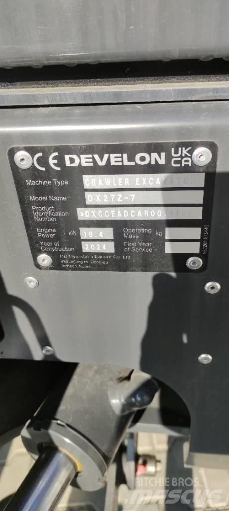 Develon DX 27 Z-7 Mini rýpadla < 7t