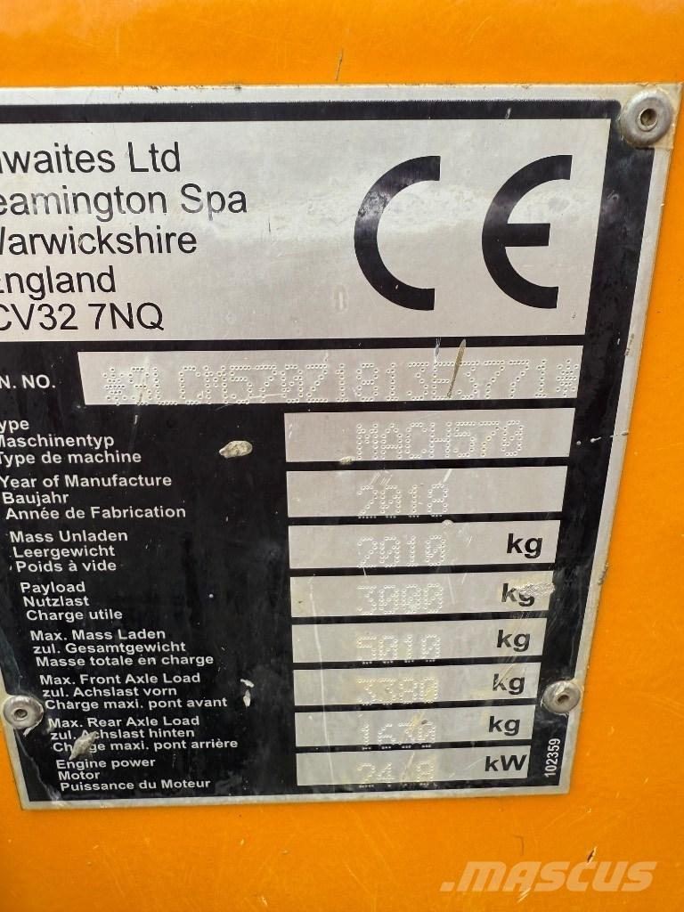 Thwaites 3 ton Vyklápěcí dempry