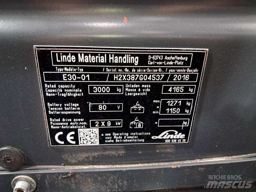 Linde E30-01 Akumulátorové vozíky