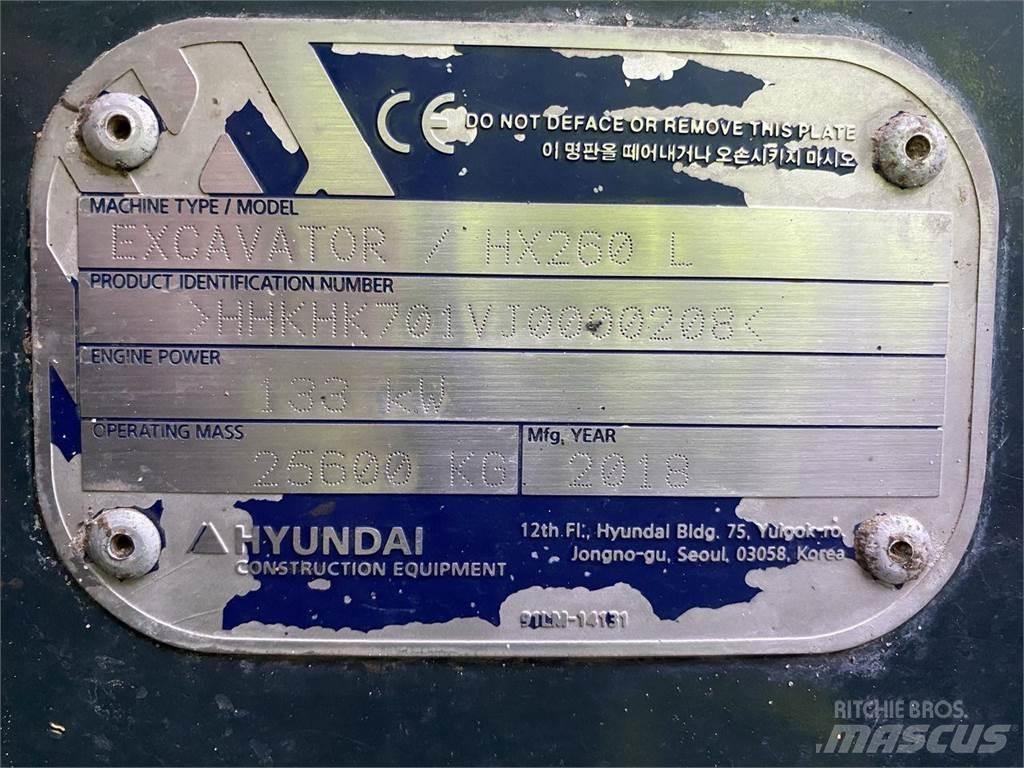 Hyundai HX260 Pásová rýpadla
