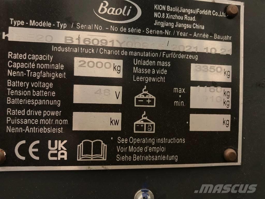 Baoli KBE 20-N Akumulátorové vozíky