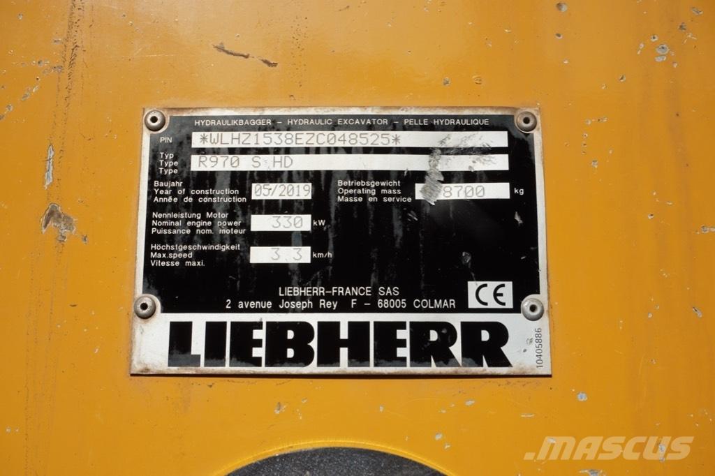Liebherr R 970 SHD Pásová rýpadla