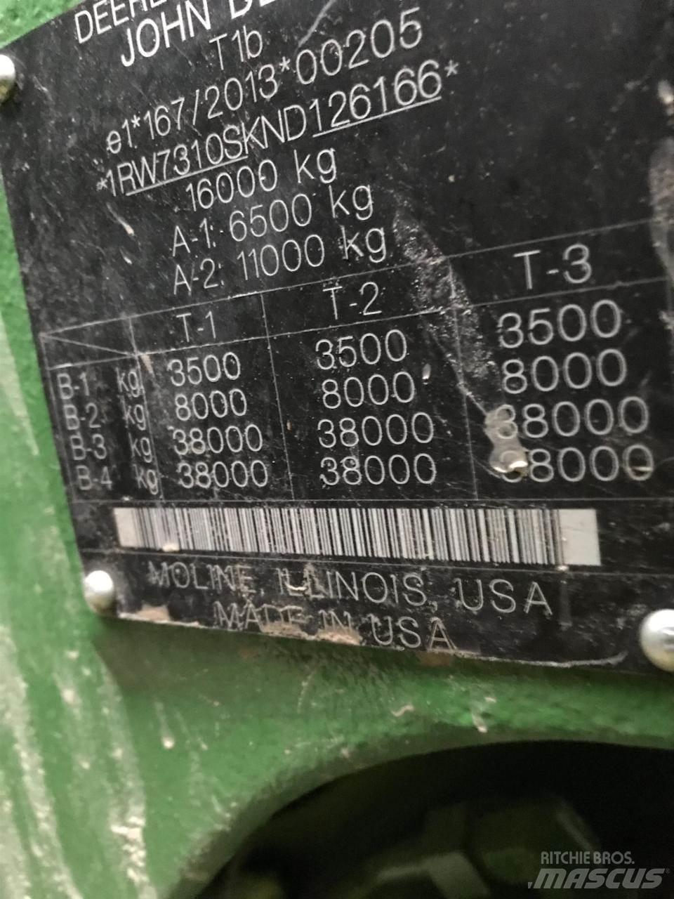 John Deere 7R 310 Traktory