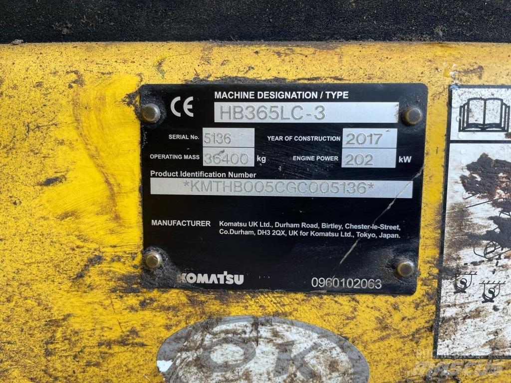 Komatsu HB 365 LC3 Pásová rýpadla