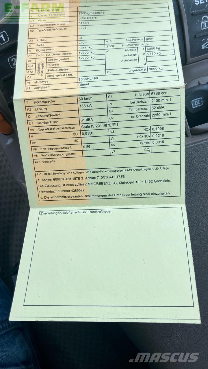 John Deere 6175R Traktory