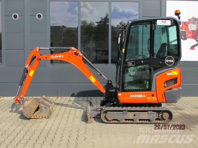 Kubota KX 018-4 Mini rýpadla < 7t