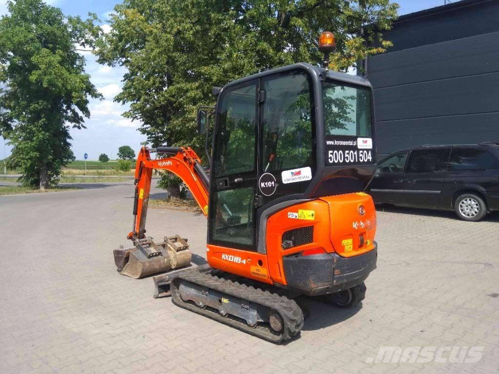 Kubota KX 018-4 Mini rýpadla < 7t