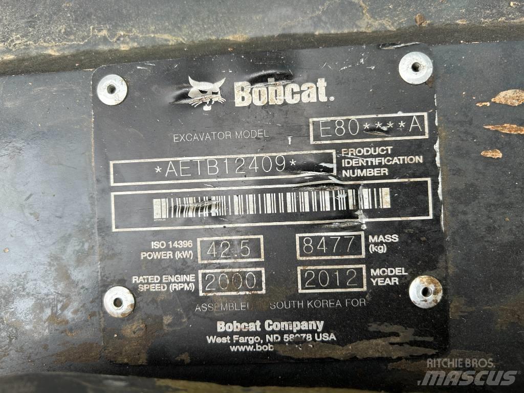 Bobcat E 80 Pásová rýpadla