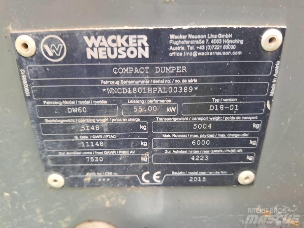 Wacker Neuson DW 60 Vyklápěcí dempry